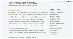 Desktop Screenshot of onedayyoullfindyourself.com
